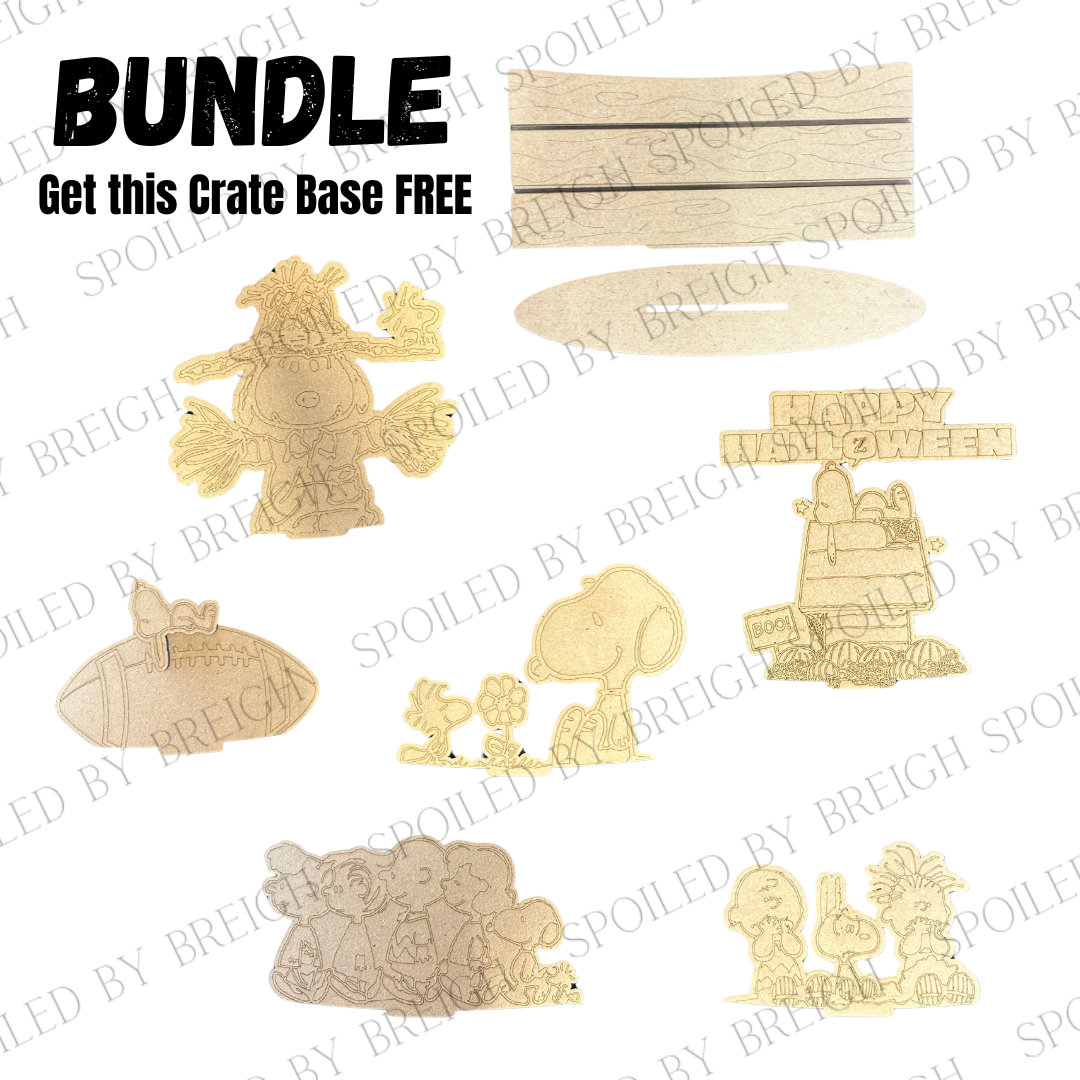Watts of Love- Peanuts Basket Inserts