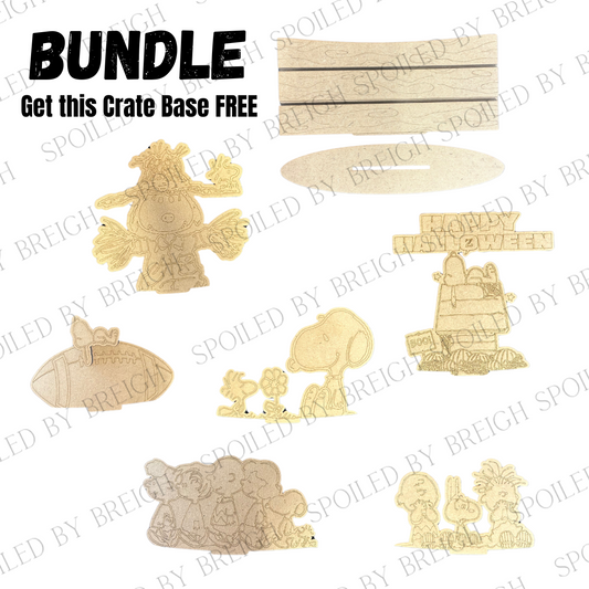 Watts of Love- Peanuts Basket Inserts