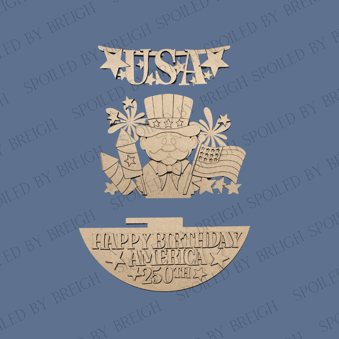 Uncle Sam Happy Birthday America Holiday Inserts