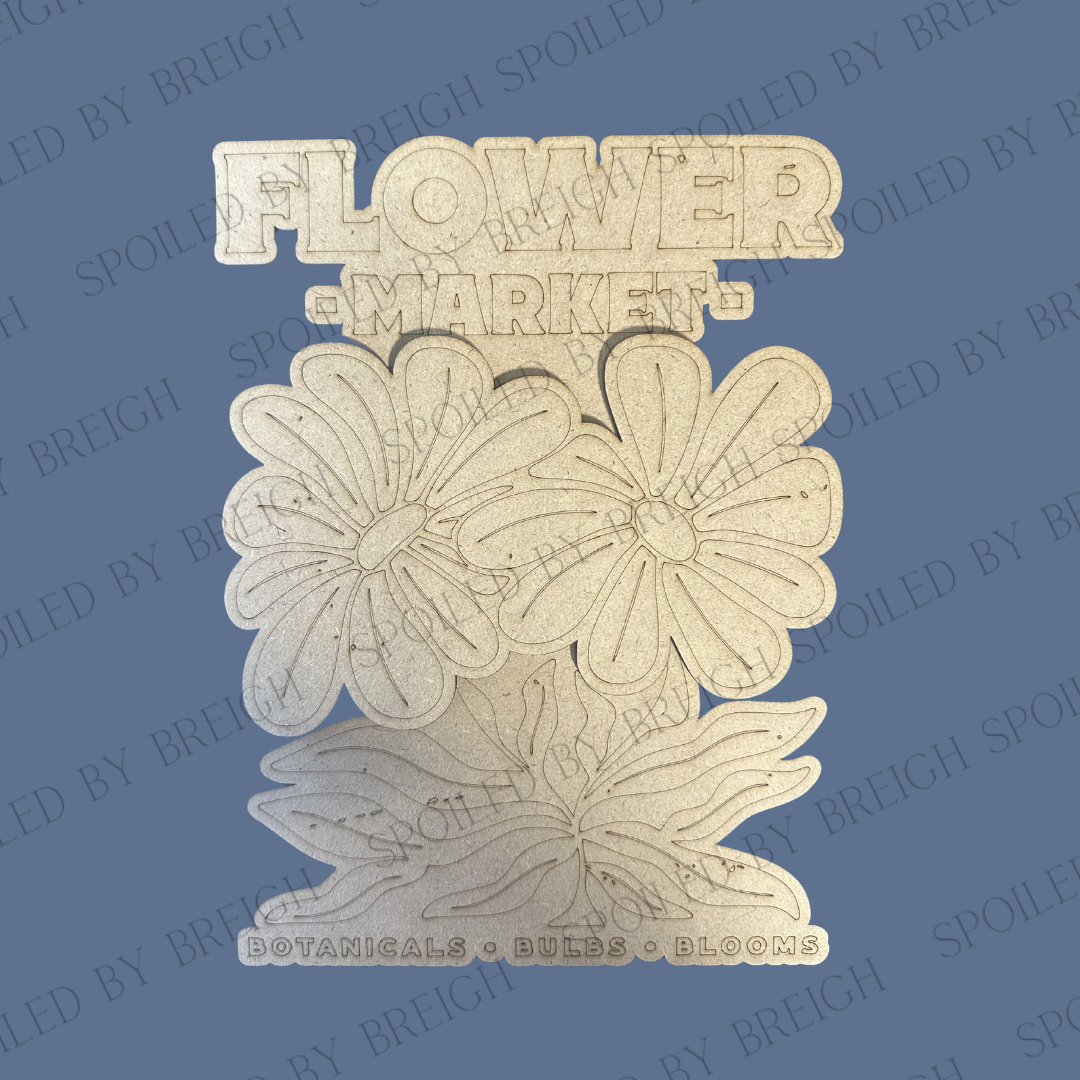 Market Blooms Cutouts- B