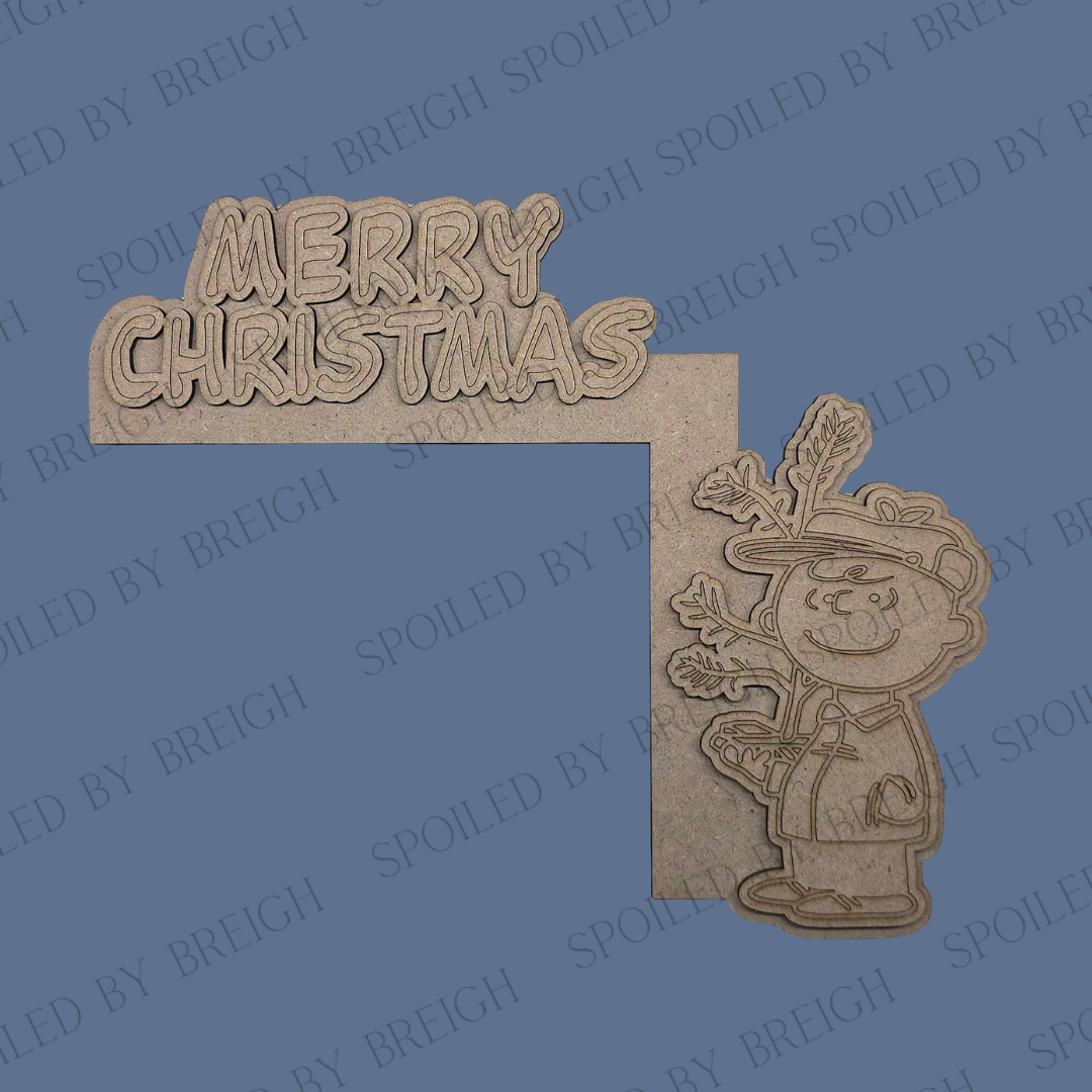 Watts of Love-Charlier Brown Tree Door trim decor