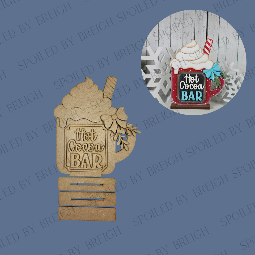 Hot Cocoa Bar Mug Shelf Sitter