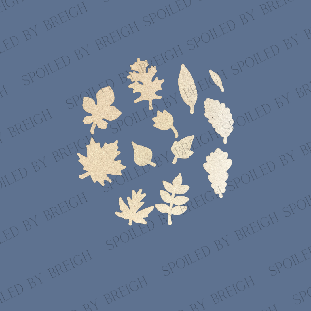 Etched Leaves Cutouts