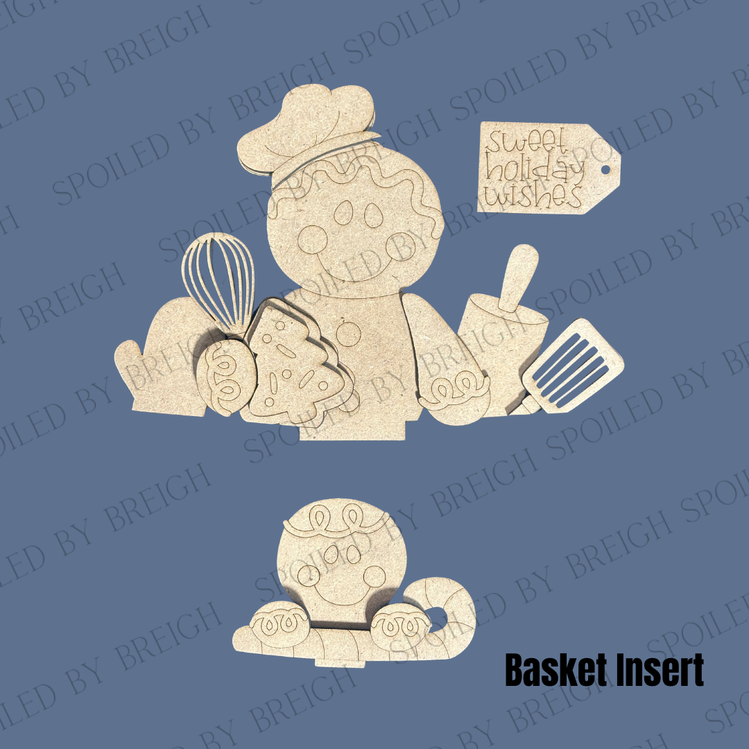 Gingerbread Basket Insert