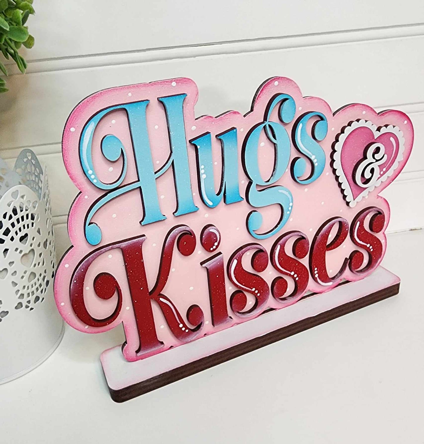 Standing Hugs and Kisses