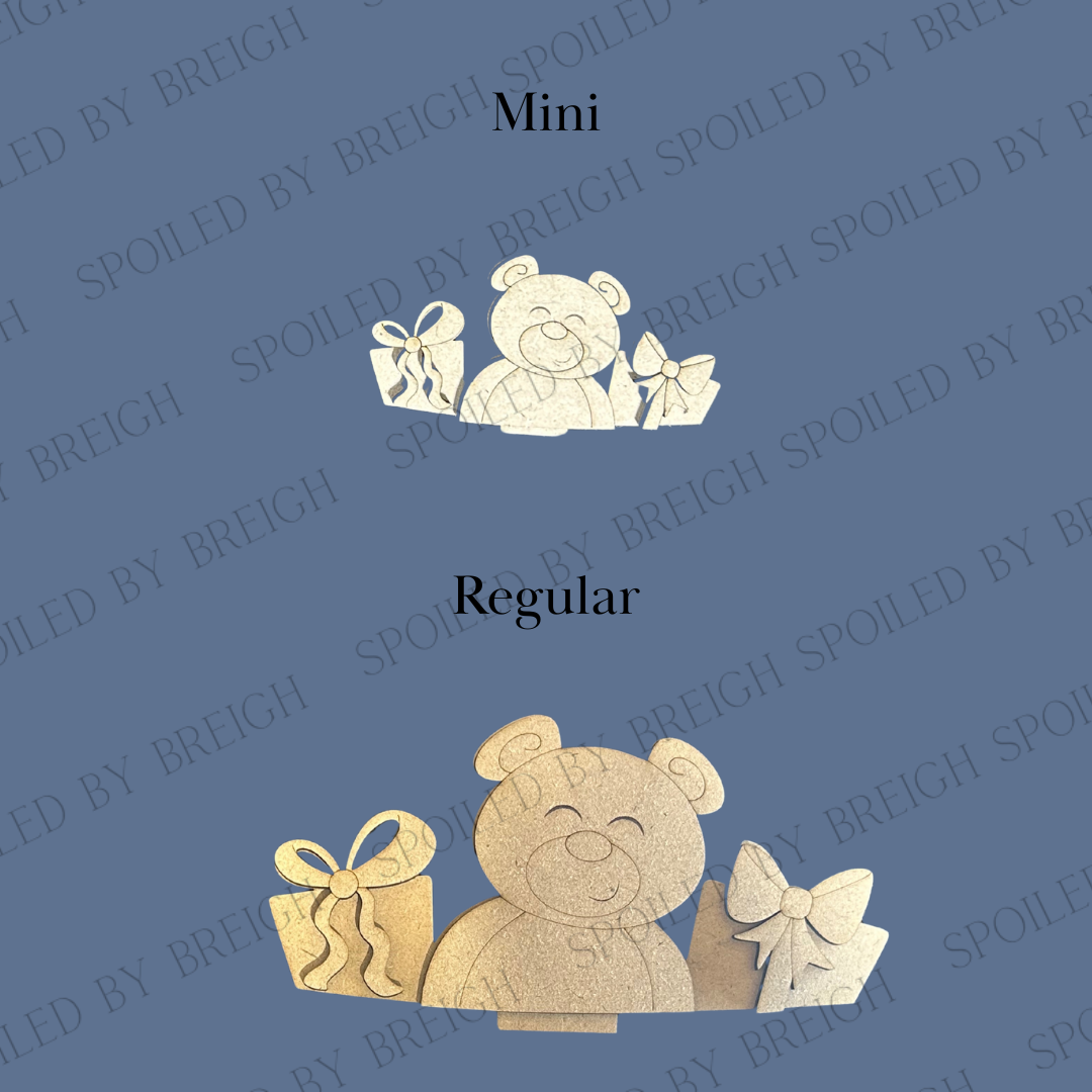 Bear with gifts Basket Insert
