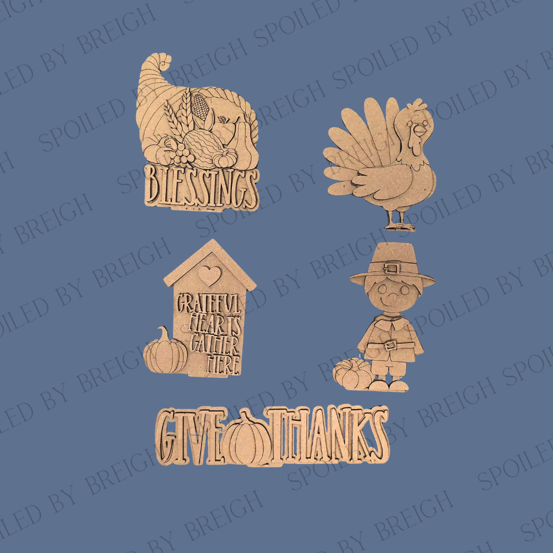 Give Thanks for Wall Collage Interchangeable