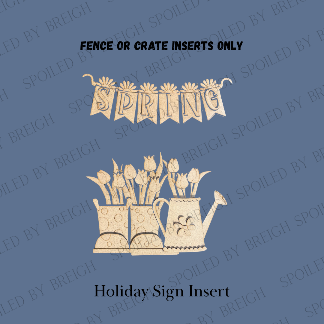 Spring Flowers Holiday Inserts