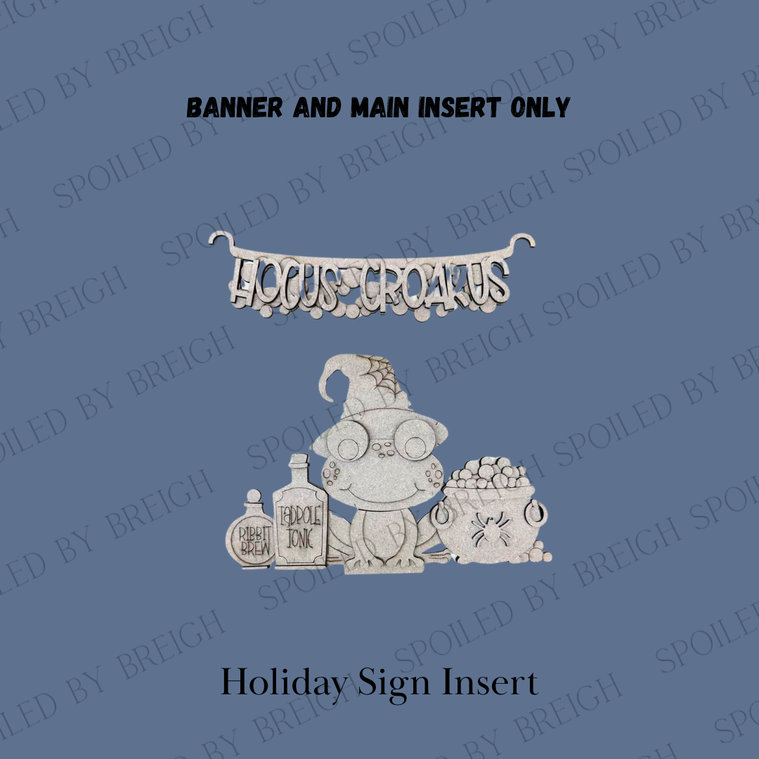 Hocus Croakus Frog Holiday Inserts