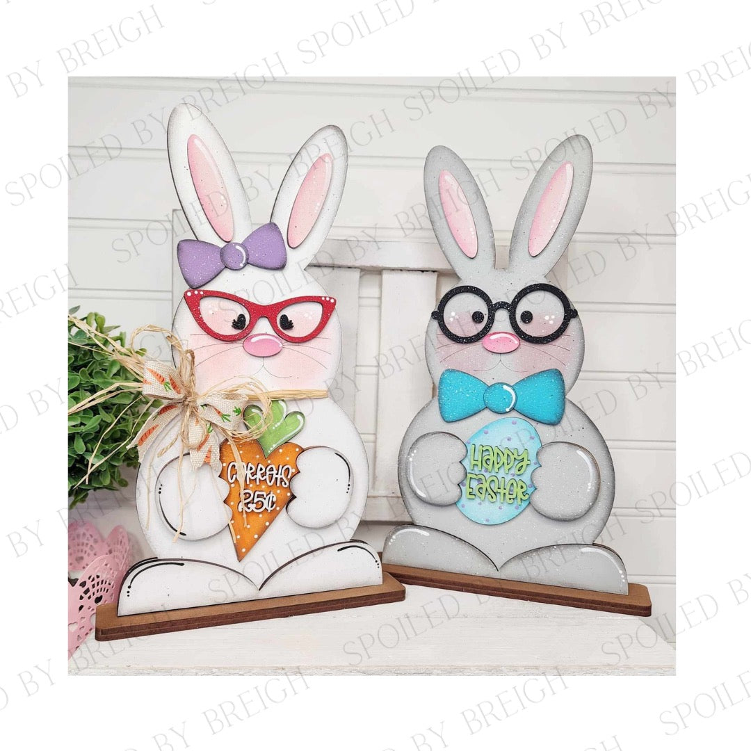 Easter bunny duo