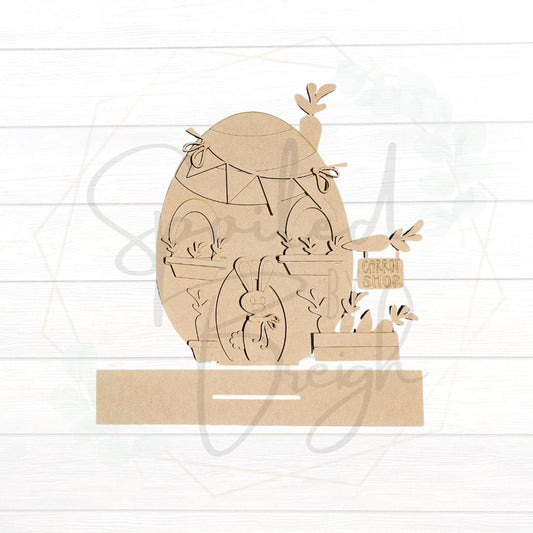 Bunny Town Shelf Sitter - Carrot Shop