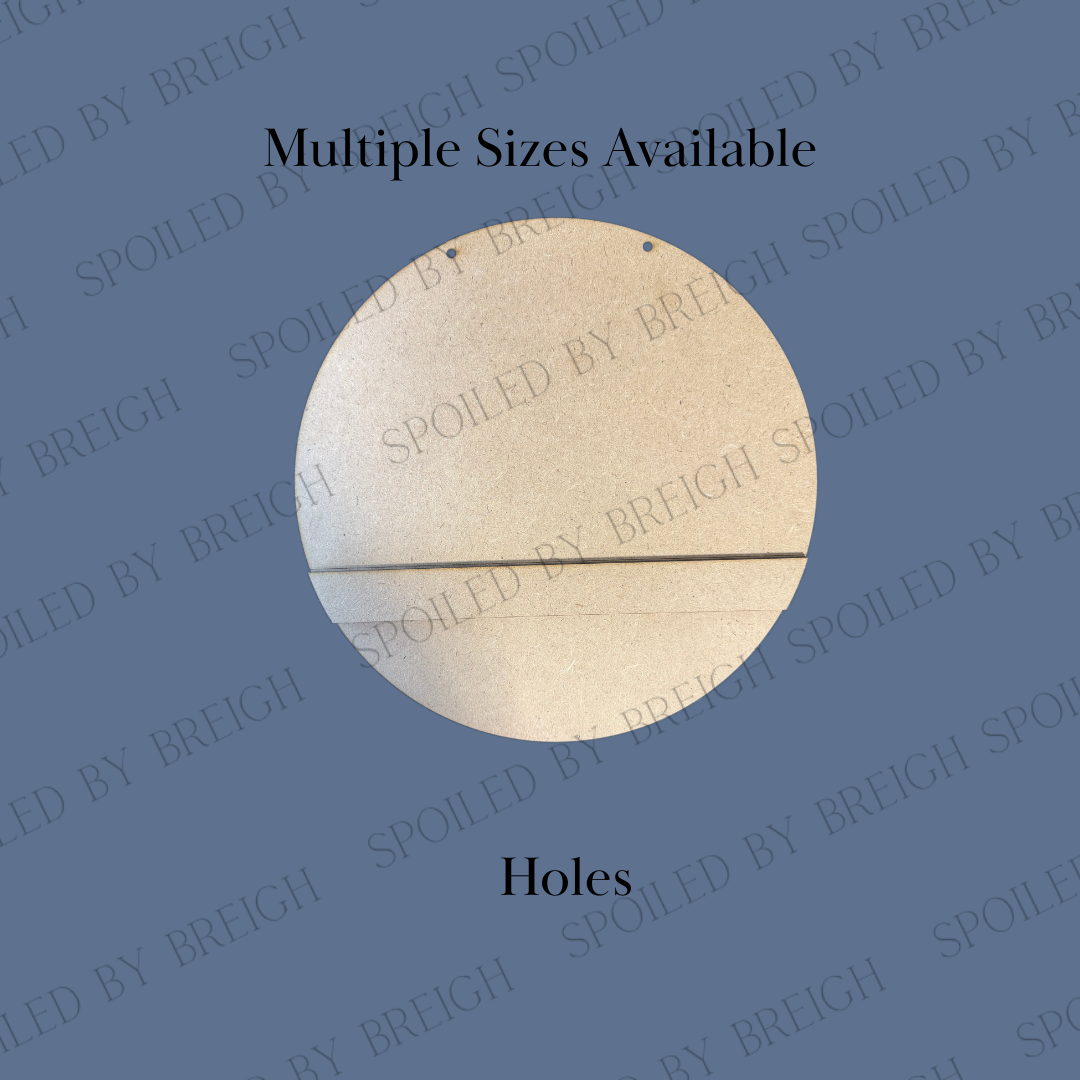 Round With line (With holes)