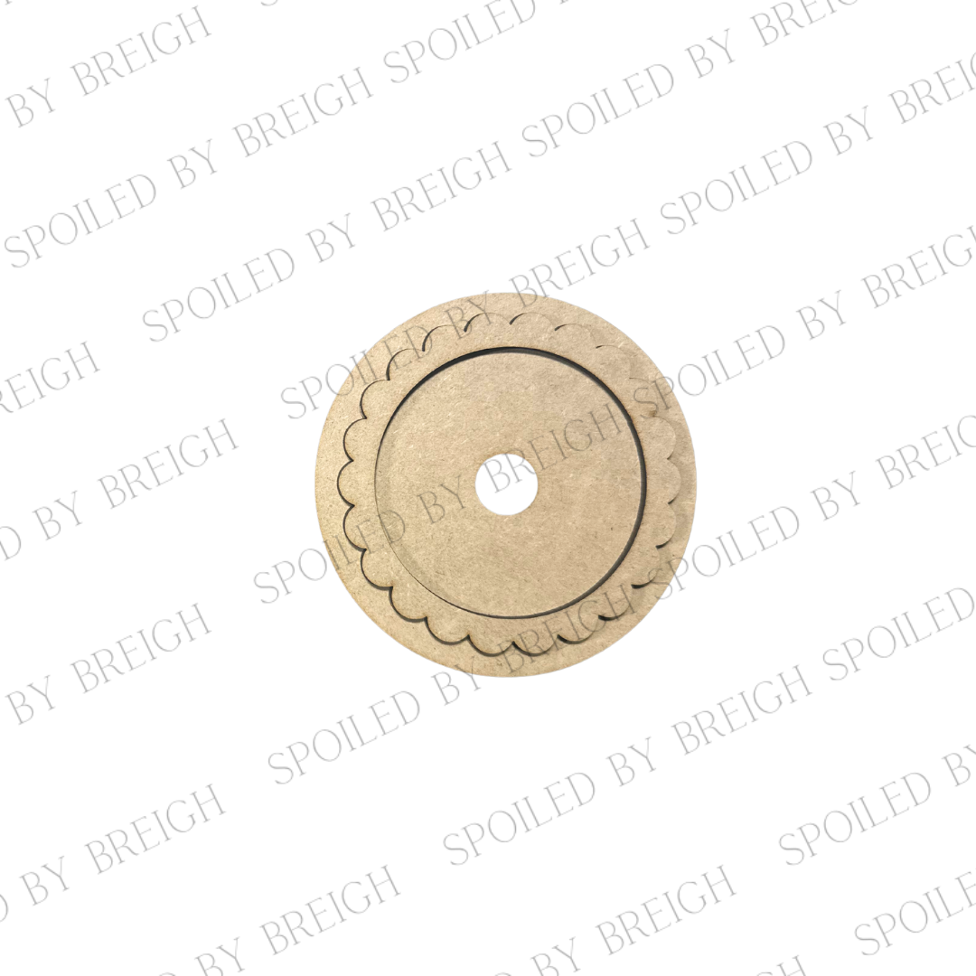 Scalloped Frames- 3 inch rounds
