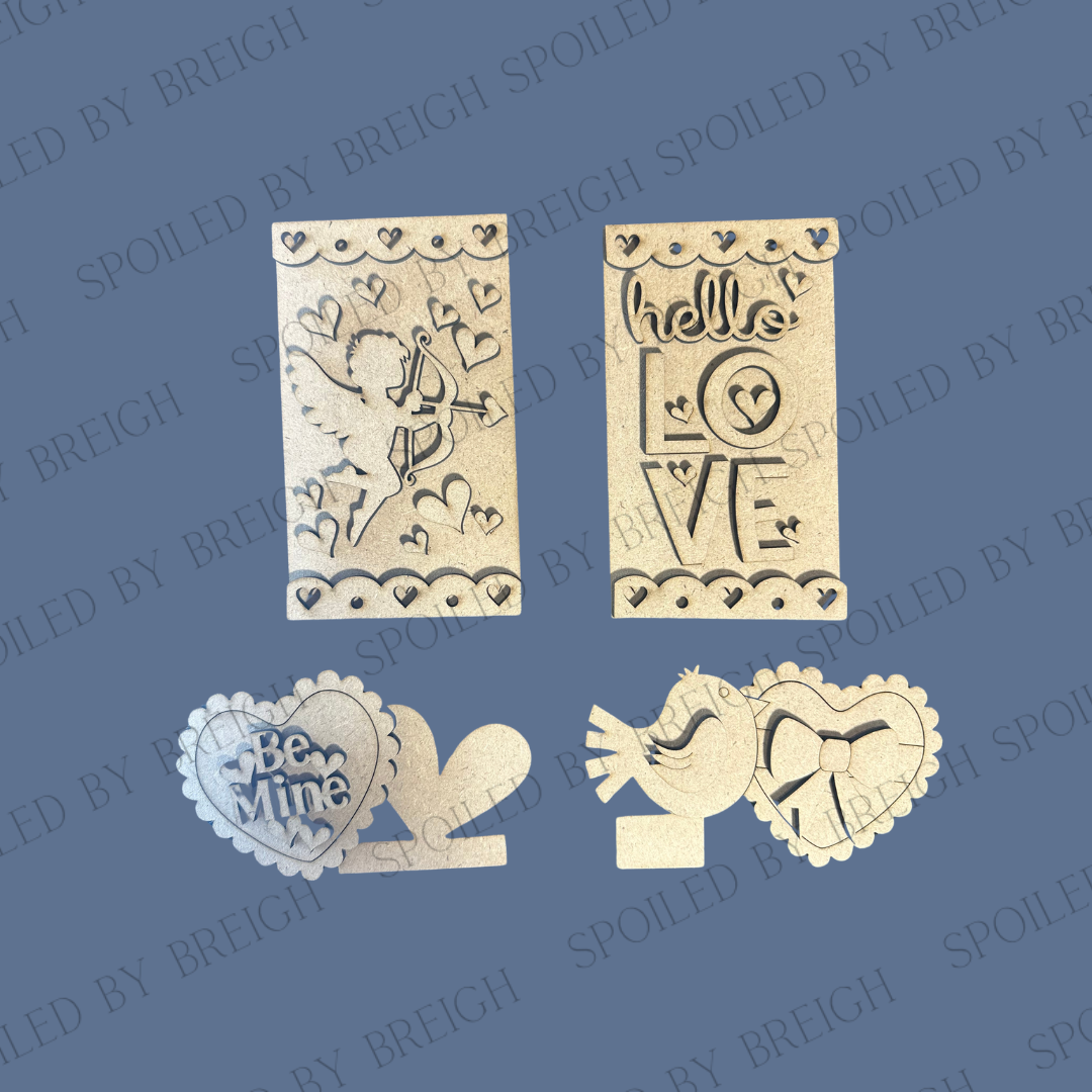 Cottage Cabinet Insert- Hello Love