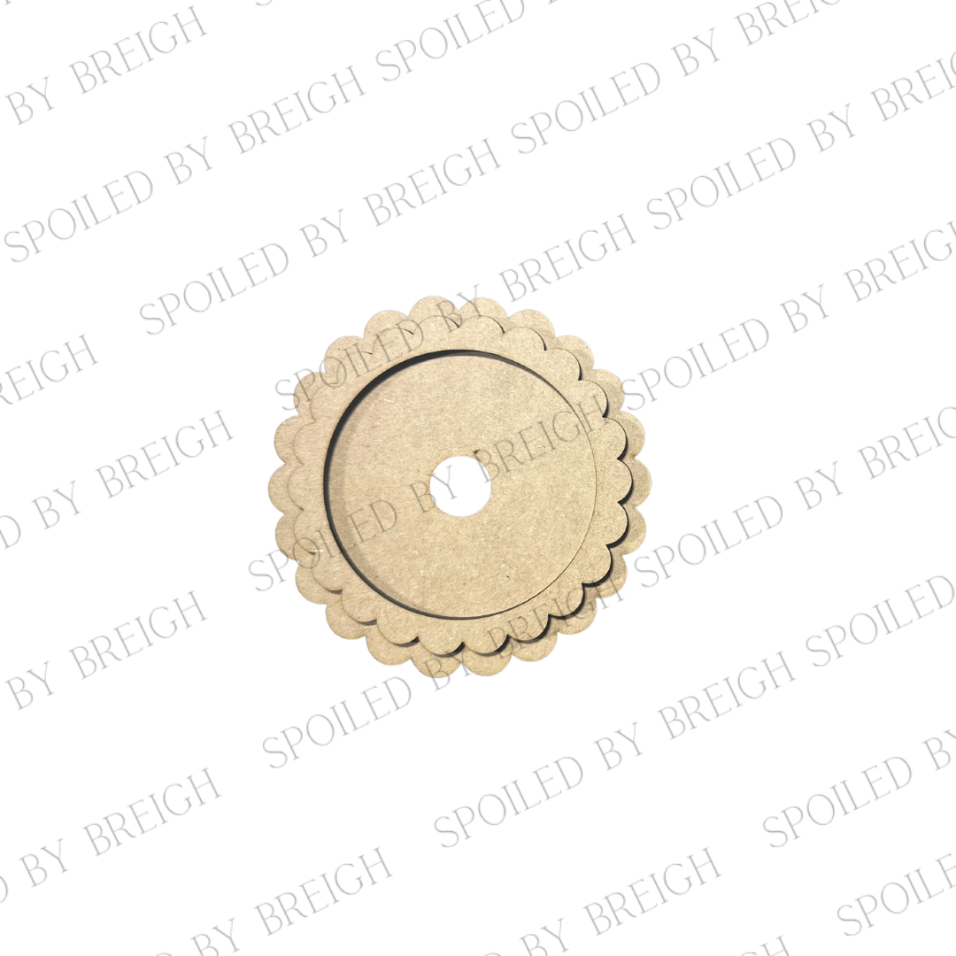 Scalloped Frames- 3 inch rounds