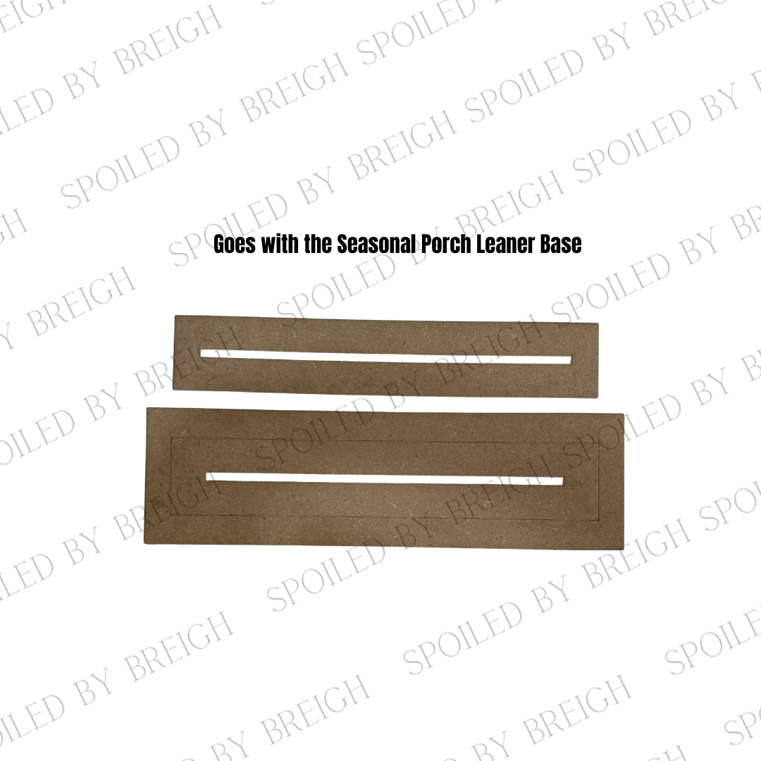 Porch leaner add Ons- Options Available