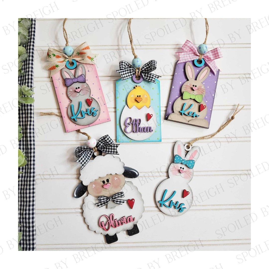 Easter animal tags