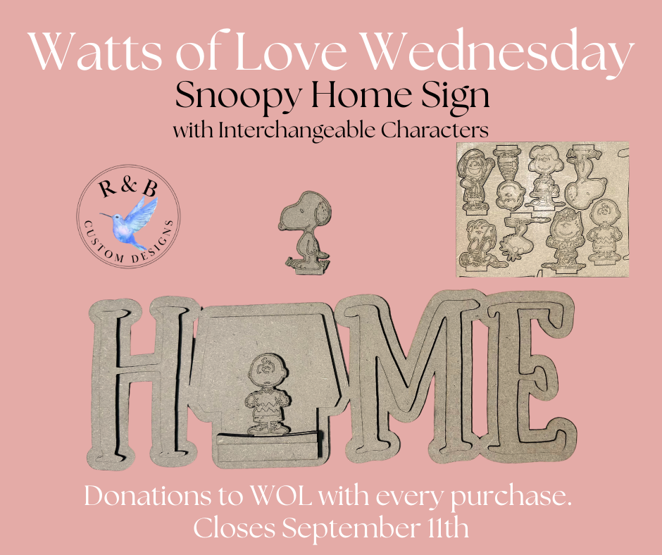 Watts of Love- Snoopy's HOME Sign