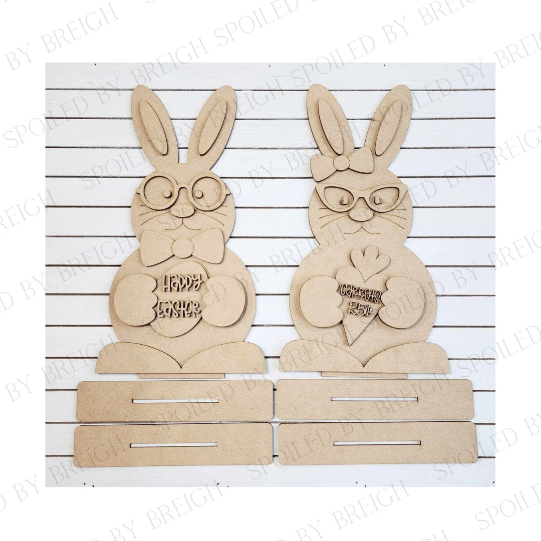 Easter bunny duo