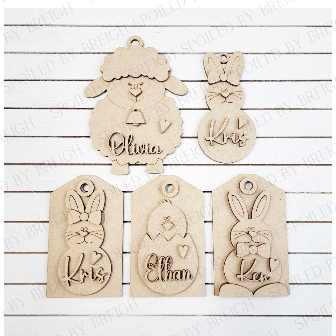 Easter animal tags