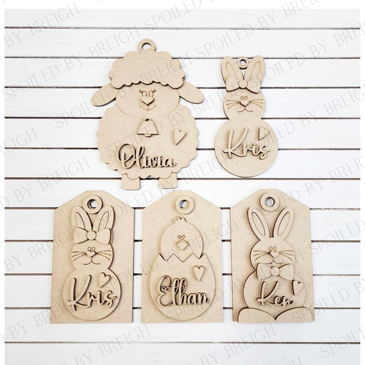 Easter animal tags