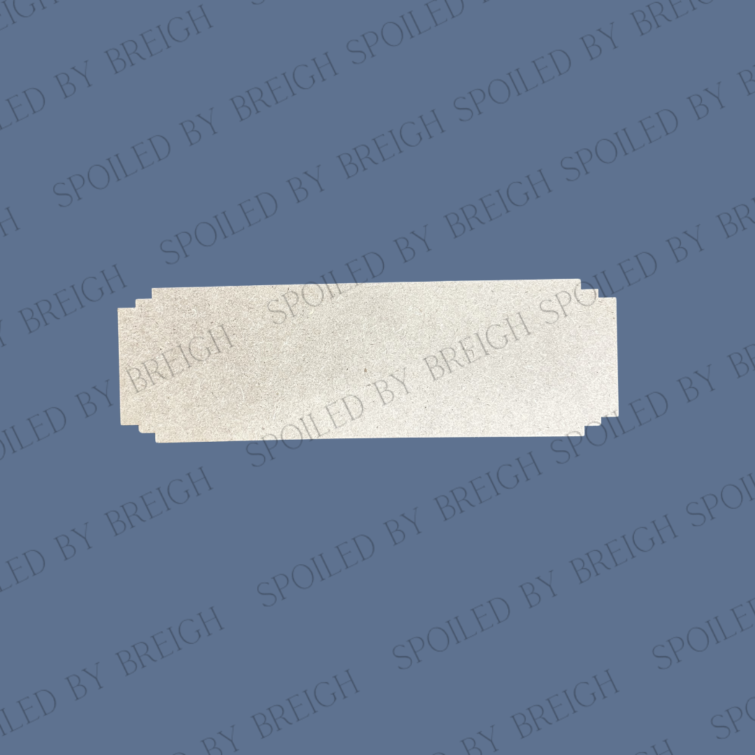 Stepped Rectangular Plaque