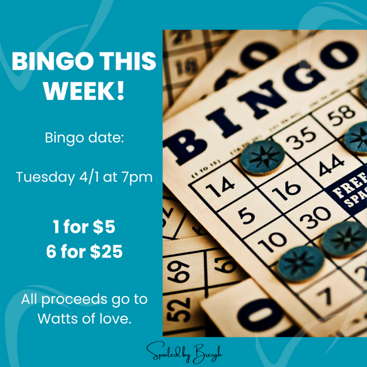 Watts Of Love Bingo 4/1