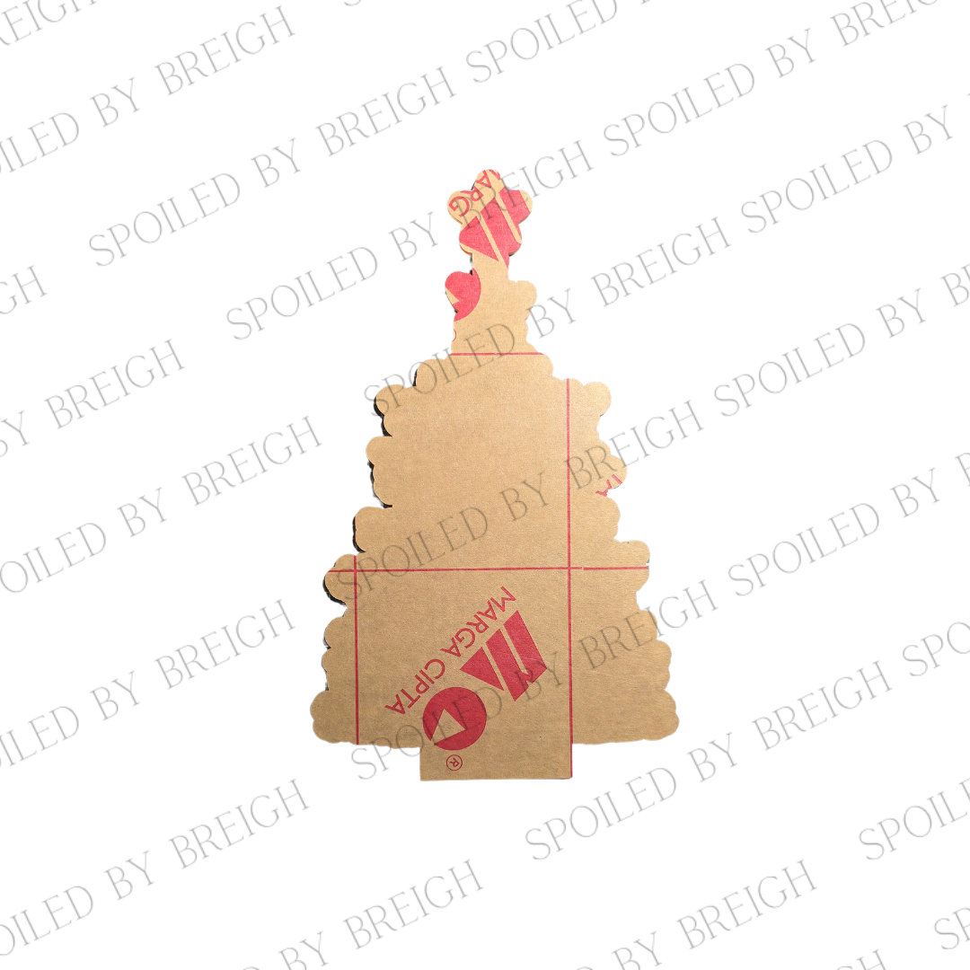 Etched pine tree and Star Clear Acrylic