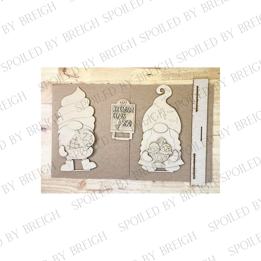 Ice Cream Shelf Sitter Gnomes - July 2024 craft box