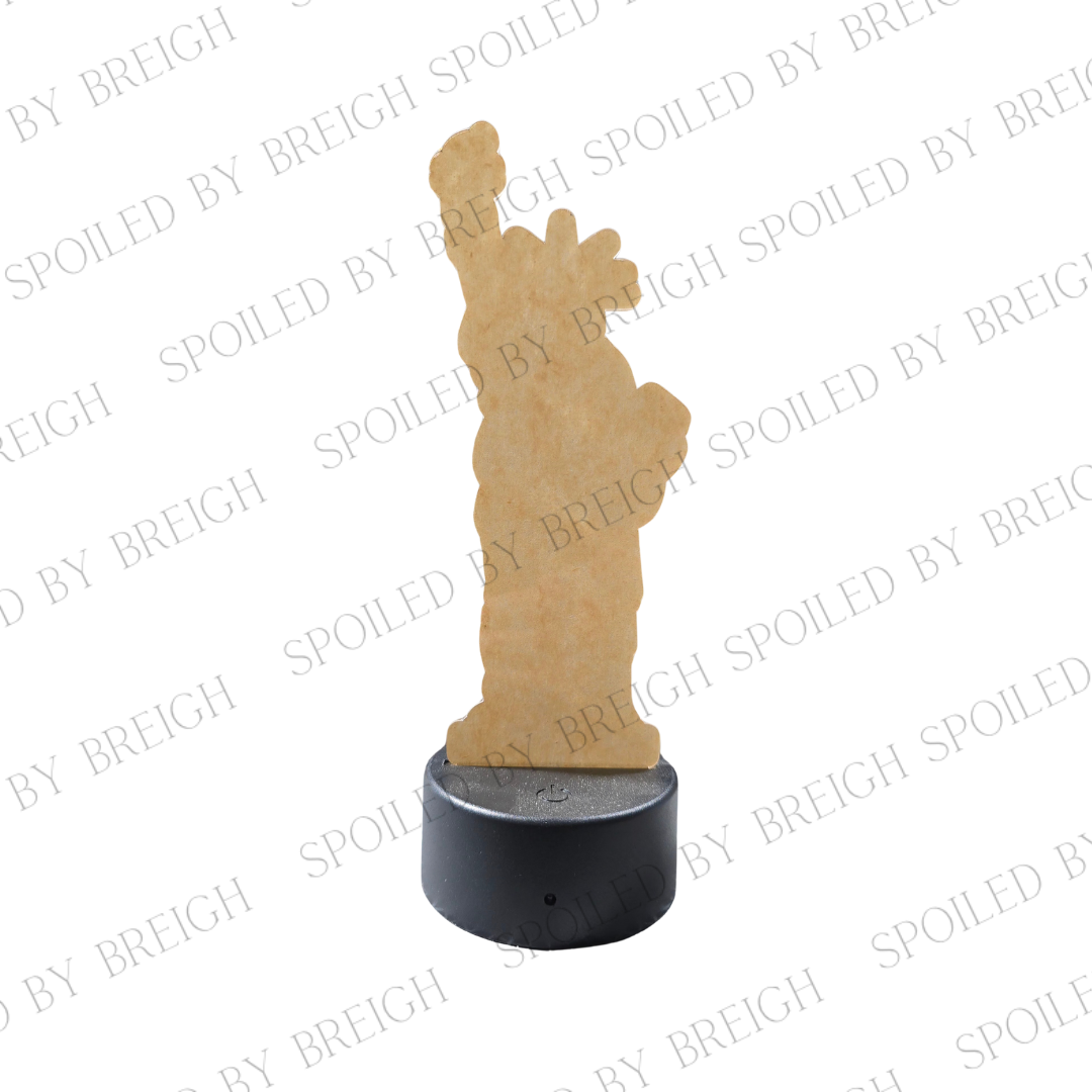 Lady Liberty Acrylic -(Black light base)
