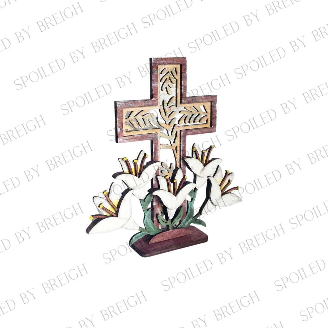 Lilies and Cross