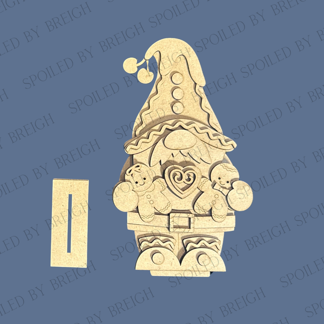 Gingerbread Gnome Shelf Sitters