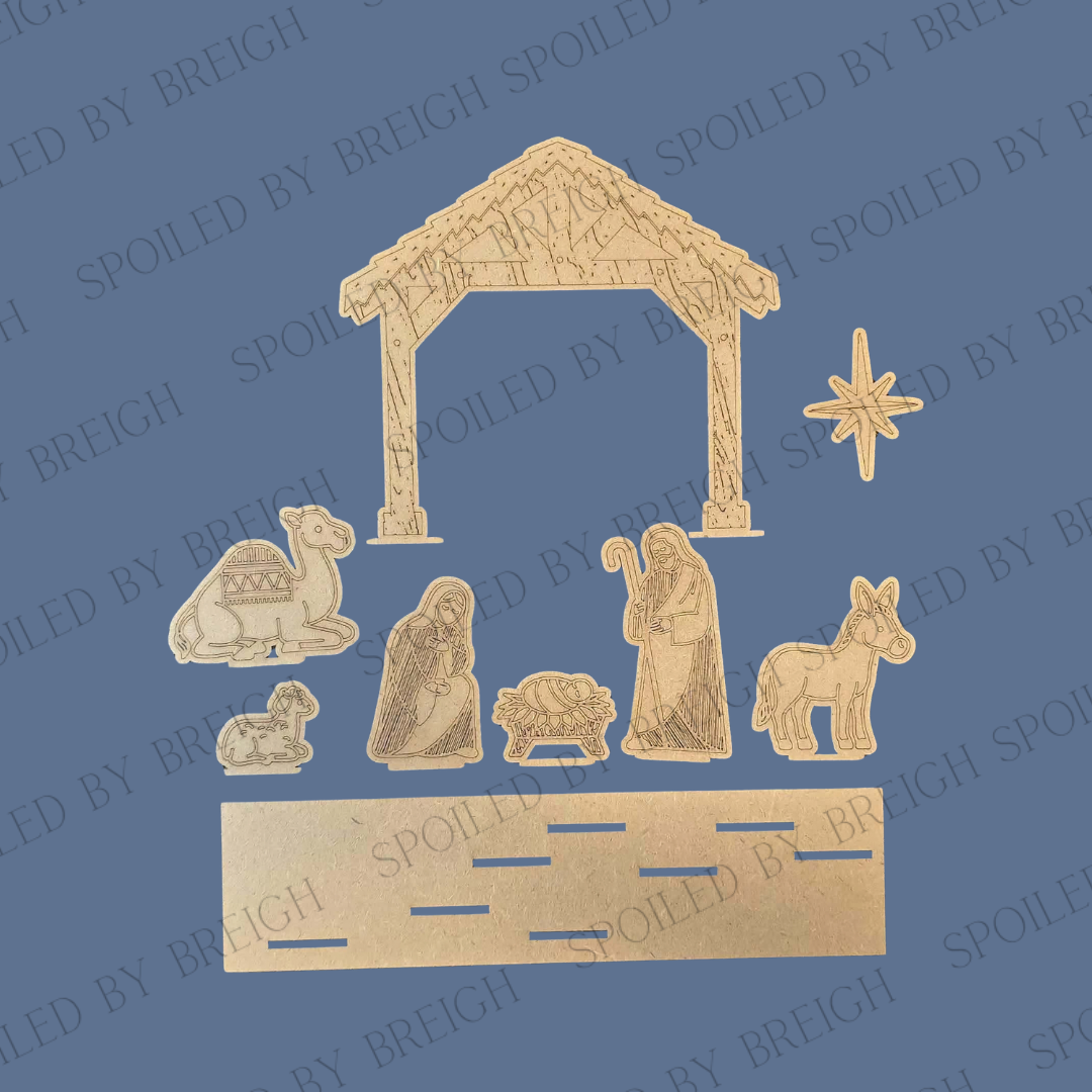 Nativity Elements Shelf Sitter Scene
