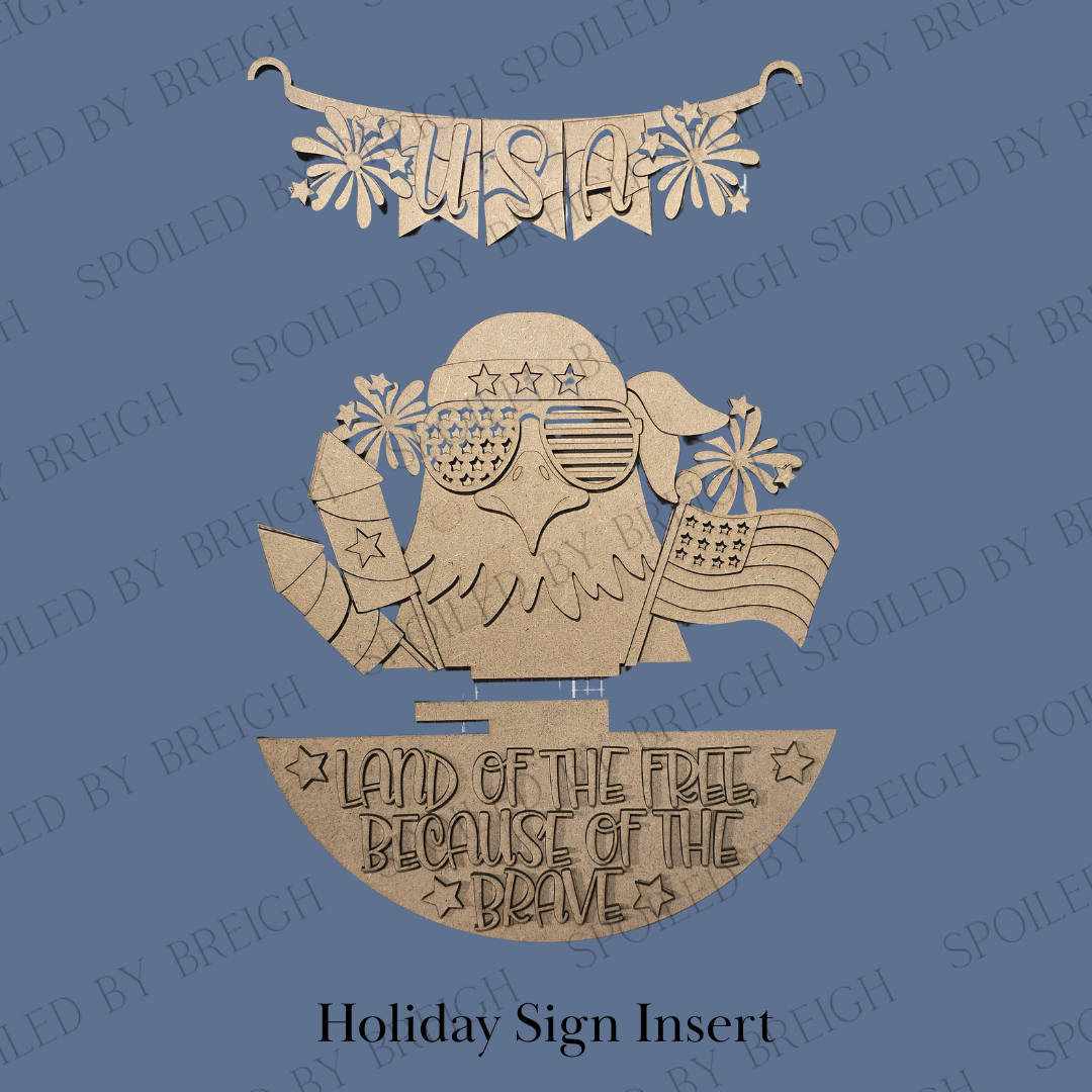Bald Eagle America Holiday Inserts