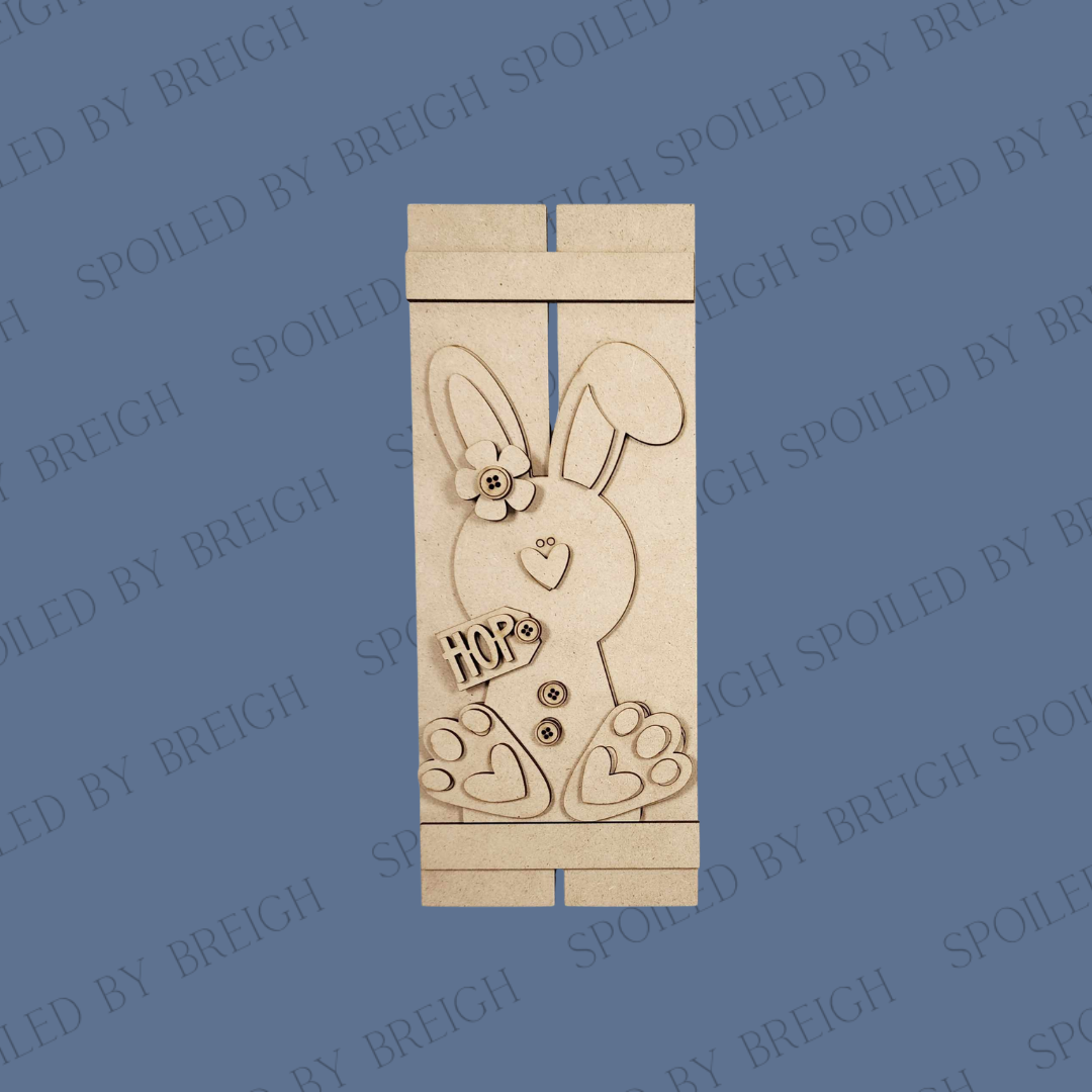 Prim Bunny Table Top Pallet