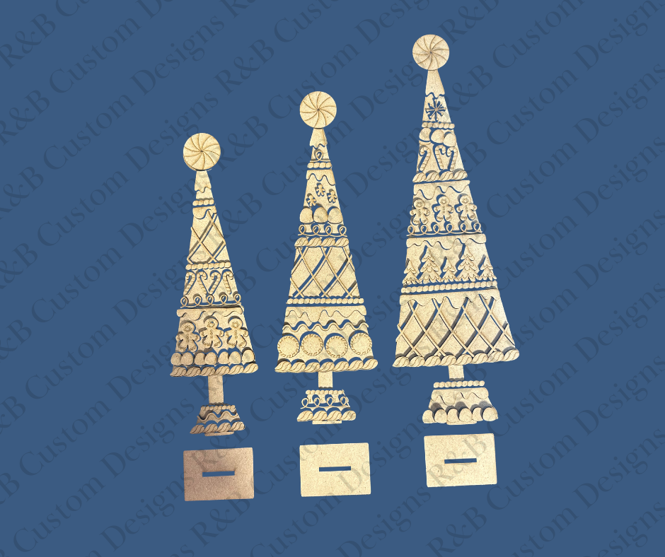 Shelf Sitter Trees (set of 3)