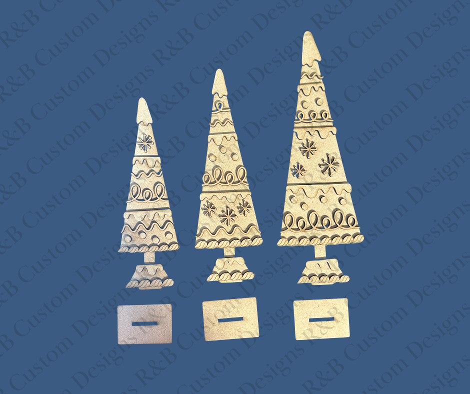 Shelf Sitter Trees (set of 3)