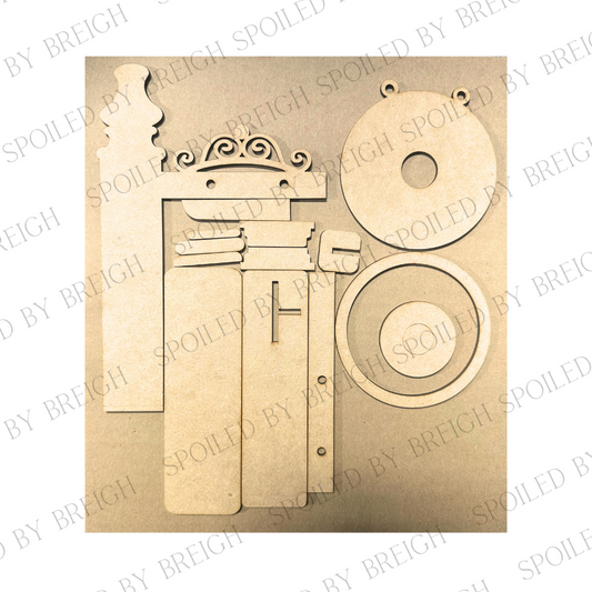 Mini Post Holder Frame- 3 inch rounds