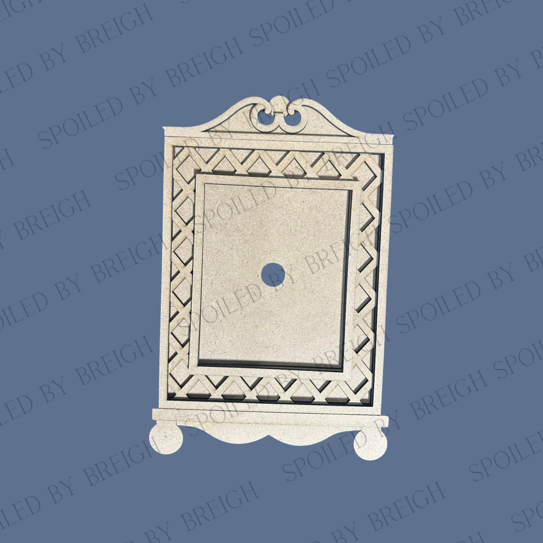 Cottage Cabinet Garden Lattice Sign