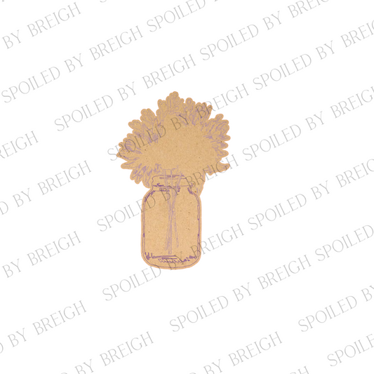 Mason Jar Sunflower - B