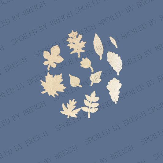 Etched Leaves Cutouts