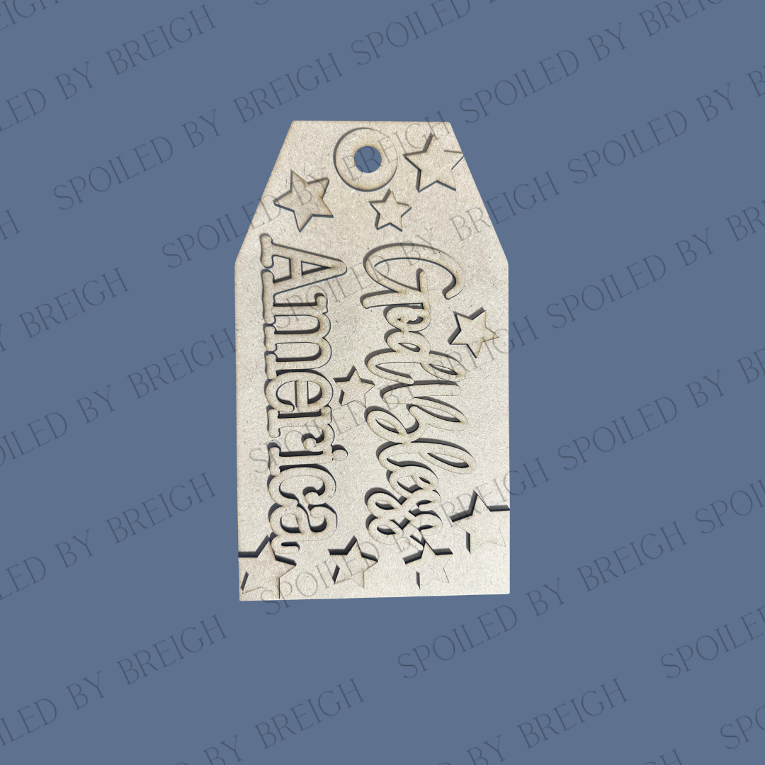 God Bless America Dog Tag
