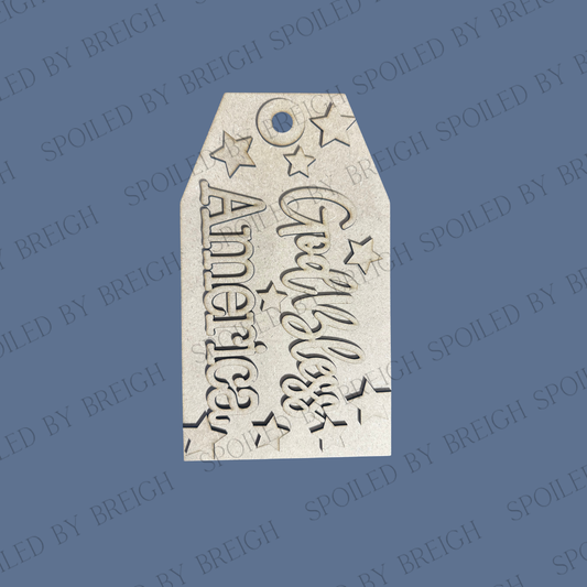 God Bless America Dog Tag