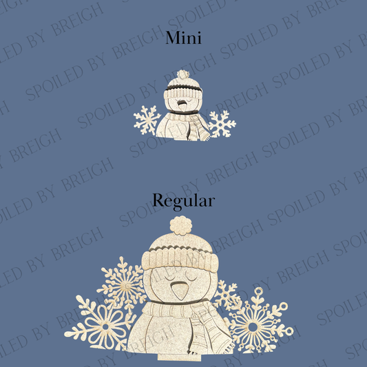 Penguin with Snowflakes Basket Insert