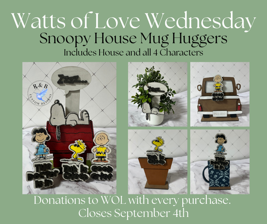 Watts of Love- Snoopy's House and Mug Hugger Bundle