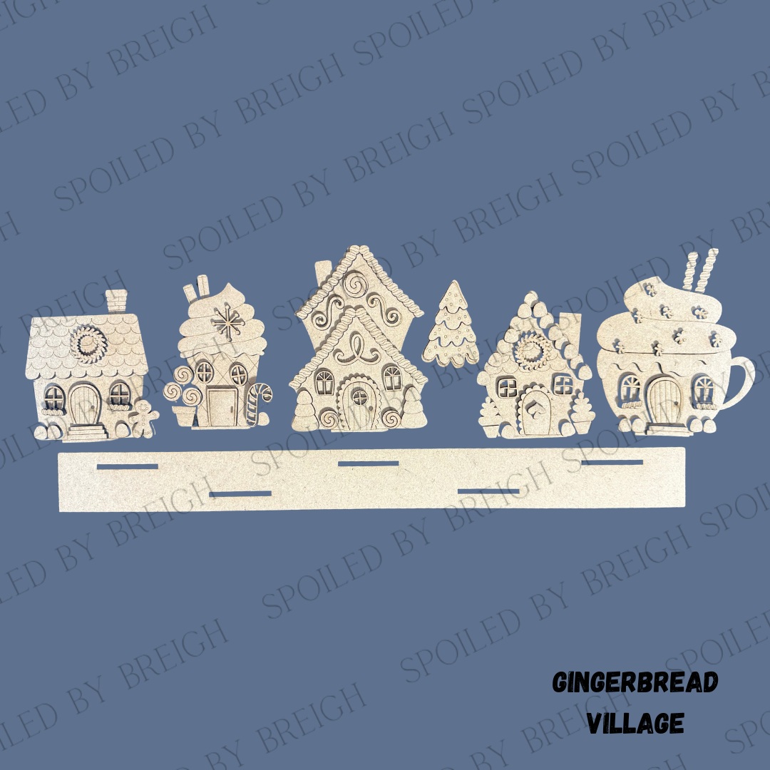 Gingerbread Mini Houses- Set of 5