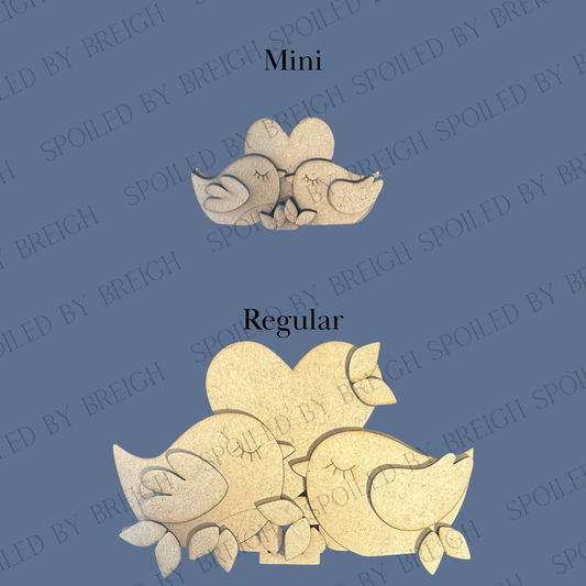 Love Birds Basket Insert