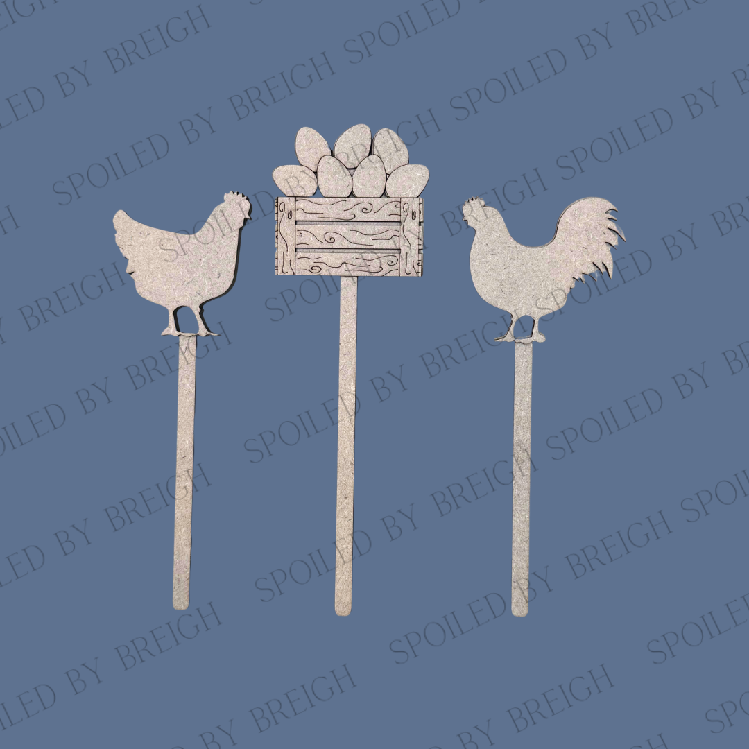 Mug Sticks- Chickens