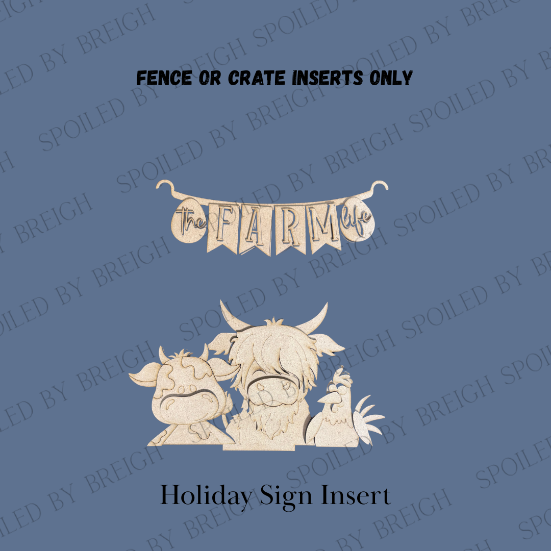 On the Farm Holiday Inserts