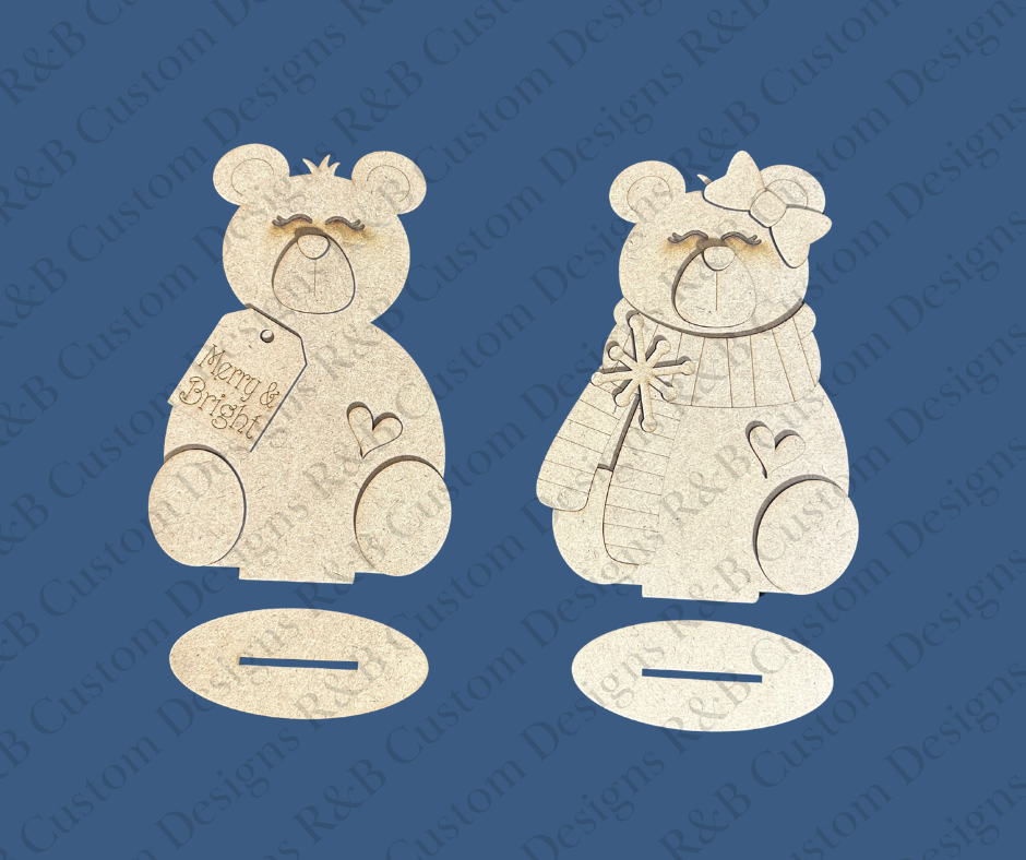 Bear Couple Shelf Sitters